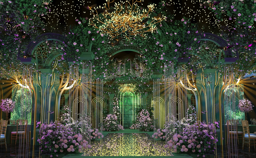 留坝奇妙森林婚礼堂效果展示